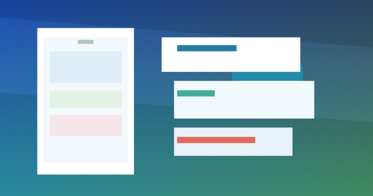 Pantalla abstracta de una app de crédito personal y nómina con tonos azules y paneles financieros