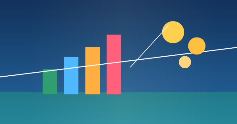 Ilustración abstracta de ahorro financiero y financiamiento en México